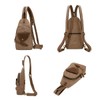 KL928 Canvas Sling Bag Crossbody Backpack Shoulder Casual Rucksack for