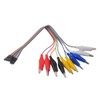 Wishiot Test Lead Clip Alligator Clip to Female/Male Breadboard Dupont