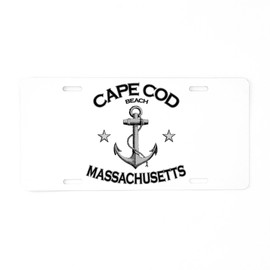 CafePress Cape Cod Massachusetts Aluminum License Plate, Front License Plate, Vanity Tag