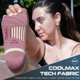 Rahhint 3 Pairs Compression Running Socks Cushioned Ankle Socks Anti-Blister Moisture Wicking No Show Men Women Socks