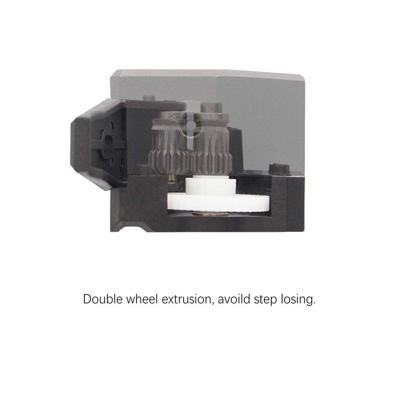 Iverntech Upgraded Dual Drive Extruder for CR10,Ender 3 Series, Anycubic