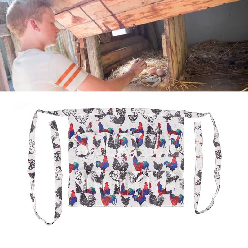 Chicken Egg Collecting Apron 12 Deep Pockets for Hense Duck