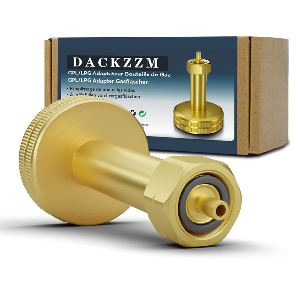 DACKZZM LPG Gas Cylinders Adaptor Brass Air Bottle Filling Adapter