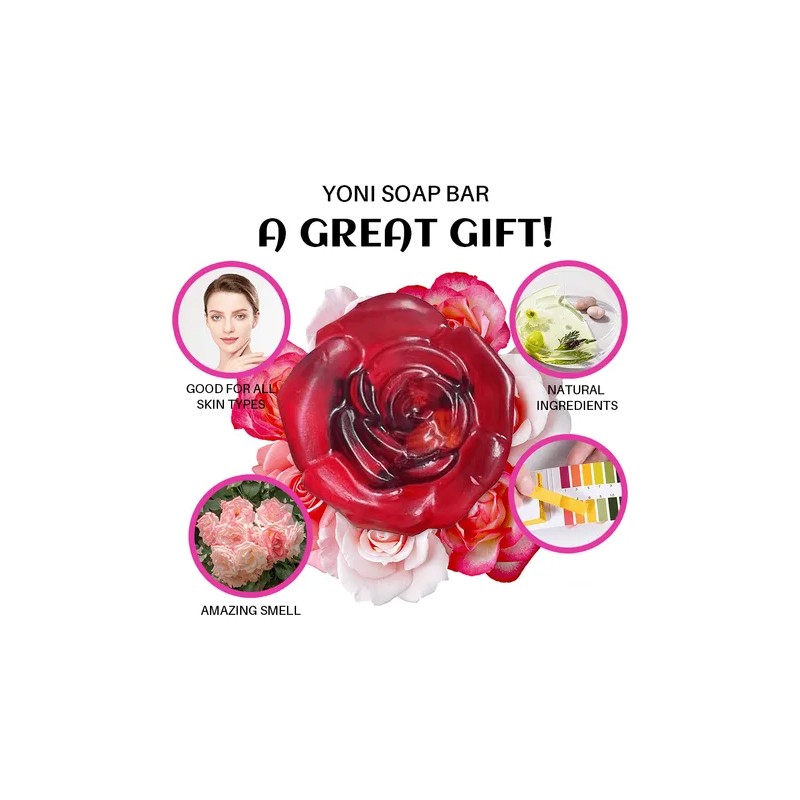 Jabón De Baño Hecho A Mano Con Aceite Esencial Rosa