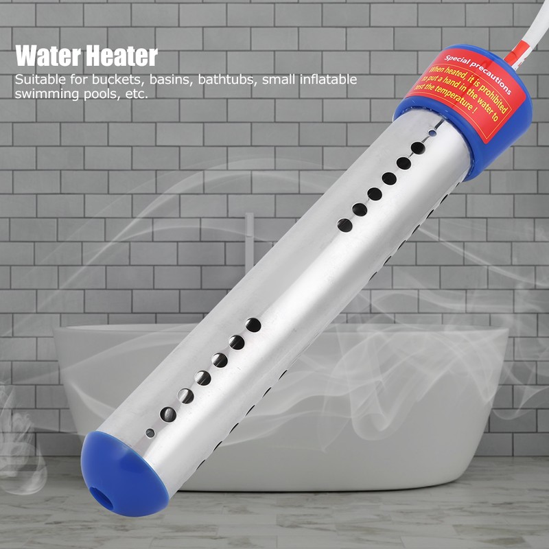 1500W 1.5m Portable Floating Immersion Electric Water Heater Boiler Blue