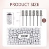 300 Pcs Sanding Bits for Nail Drill, 180 Grit Extreme