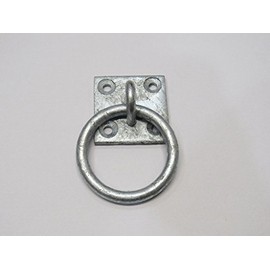 Eye Plate with Ring Binnacle (4 Hole Pad Galvanised Heavy Duty Marine)