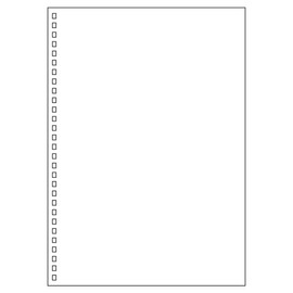 リヒトラブ ツイストノート用 ルーズリーフ B5 29穴 無地 30枚入 N1600P