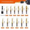 OCR 13PCS Titanium Drill Tap Set, HSS SAE & Metric