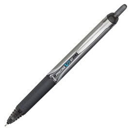 Pilot Precise V7RT Retractable Rollerball Pen, Needle Point, Black Ink, 0.7mm, Fine Point, Each