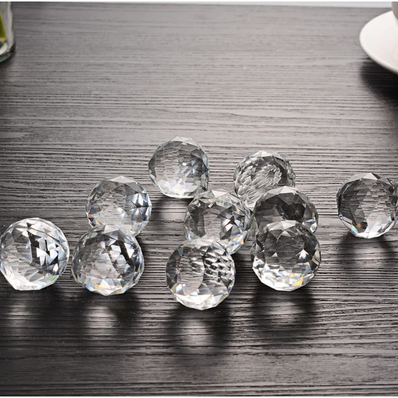 38Pcs Clear Crystal Ball Prism, BetterJonny 20mm Crystal Ball Prism