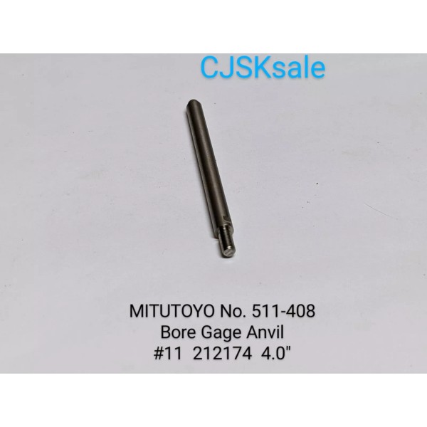 MITUTOYO No. 511-408 Bore Gage Anvil #11 212174 4.0" (USED).