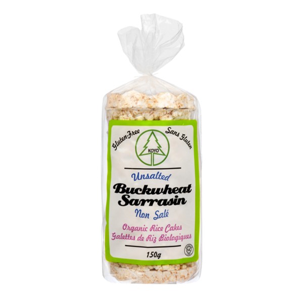Koyo Organic Rice Cake Buckwheat Unsalted 150g