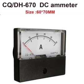 DC 아날로그 전류 패널 계량기 암페어 전류계, DH670 1A 5A [03 100A] DC Analog Current Panel Meter Amperemeter, DH670 1A 5A [03 100A]