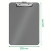 Leitz WOW A4 Clipboard, Premium Hard Plastic Clipboard, 80 Sheet