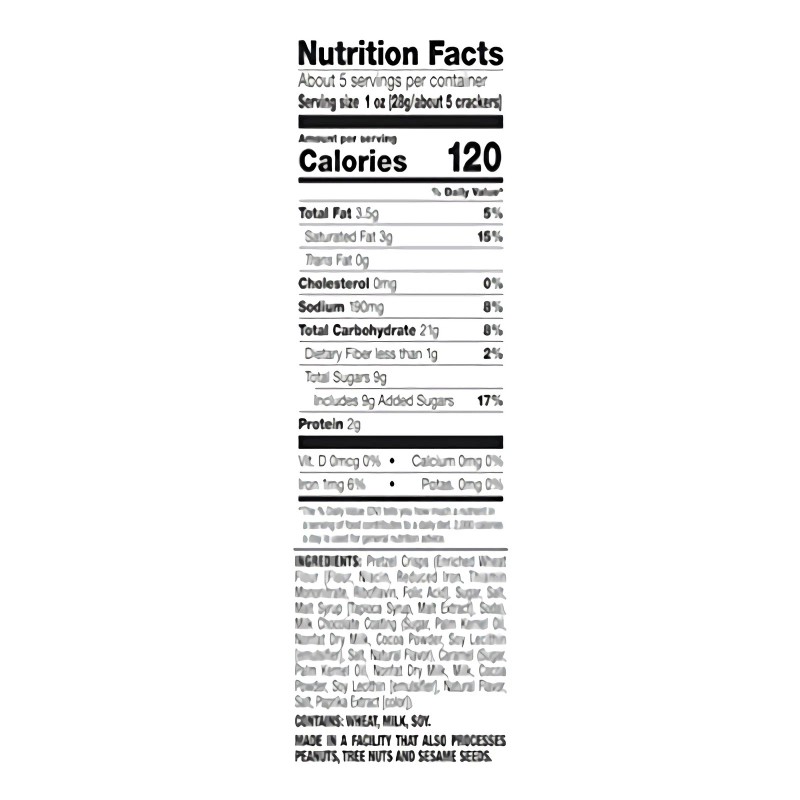 Tribeca Curations Snack Factory Milk Chocolate Pretzel Crisps Drizzlers 5.5