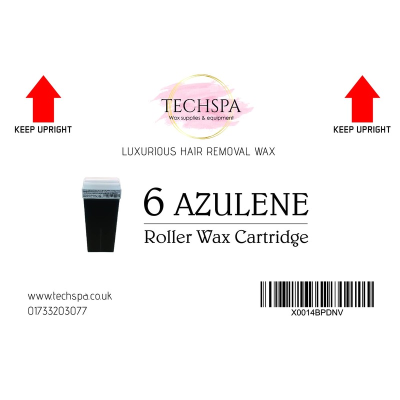 Techspa Azulene Roll On Wax Cartridges for Body Hair Removal