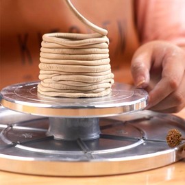 LOVIVER Sculpting Wheel Clay Banding Turntable Pottery Stand 20cm, 11cm