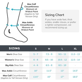 2 Pares Calcetines de Neuropatía para mujeres y hombres,Tobilleras de Compresión Calcetines para Fascitis Plantar para aliviar el dolor de neuropatía,Tobilleras,alivio de la hinchazón (Negro, S/M)