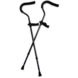 in Motion Freedom Crutch (Short) | Crutches with Ergonomic Handles | Crutches for Adults Adjustable & Durable | Articulating Tips | Recommended for Heights from 4'11" - 5'9"
