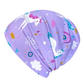 Wollhuhn Eco Beanie for Boys/Girls/Children, Comfortable Soft Long Hat/Beanie Hat/Knitted Hat/Children's Hat, Jersey Lining, for Transitional Periods, (Eco/Organic Fabrics)