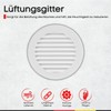 Steinberg14 White Ventilation Grille 100 mm - Plastic Exhaust Grille