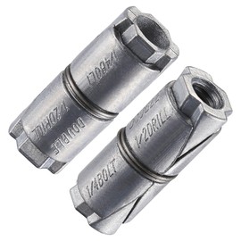 Wensilon (25 pcs) 1/4x1-1/4 Outer diameter1/2 Double Expansion Anchor, Zinc Plated Double Expansion Shield Anchors, Double Expansion Shields,for Masonry, Concrete, Brick or Block