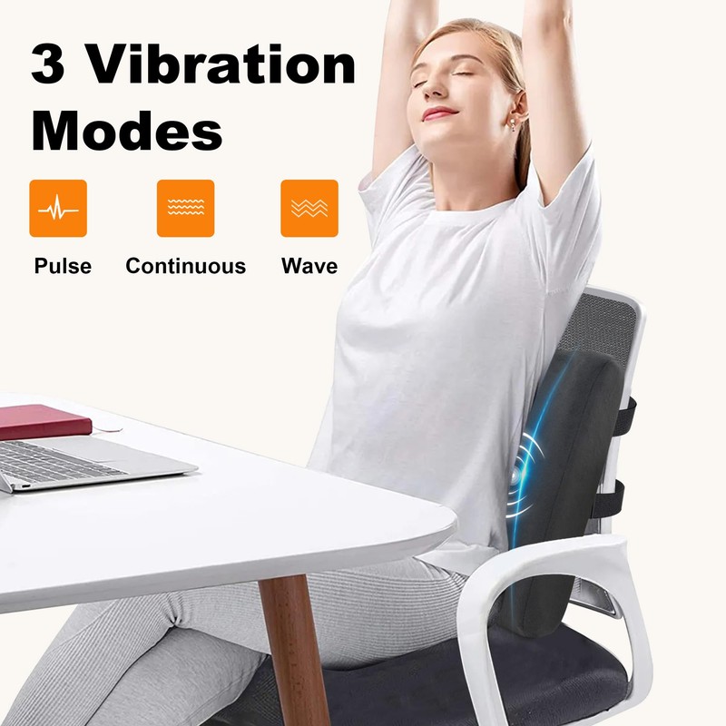 CILI Lumbar Support Pillow for Office Chair, Heated Back Support