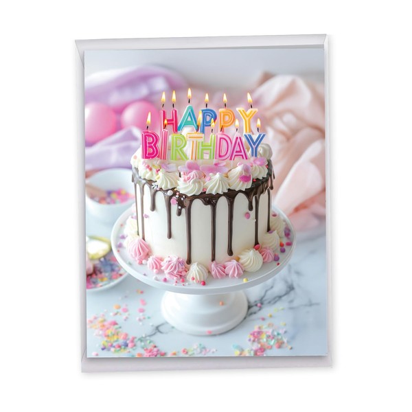 NobleWorks Jumbo Birthday Greeting Card 8.5 x 11 Inch with