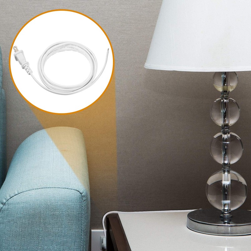 Fiada 3 Pack Lamp Cord with Molded Plug, Lamp Cord