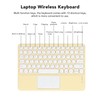 Touch Wireless Keyboard Round Keycaps Ergonomic Design Ultra Thin Smart