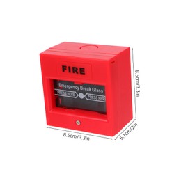 jojofuny Emergency Call Station, Resettable Manual Alarm Point, Fire Alarm Button for and Quick Alarming, Easy to Use for Conventional Fire Alarm Systems