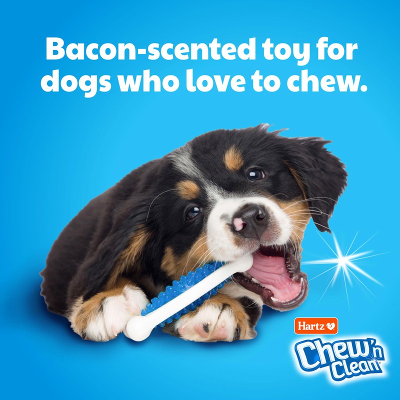 Hartz Chew 'n Clean Tuff Bone Tough Dog Chew Toy,