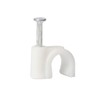 RilexAwhile RG6 RG59 Cable Clip Attach to Wood,Concrete,Brick,Masonry, Plaster Black/White