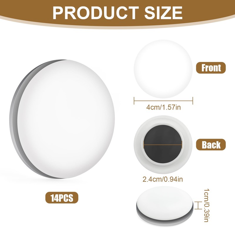 14 Pcs Magnetic Shower Curtain Weights,Round Shower Curtains Magnets, Heavy