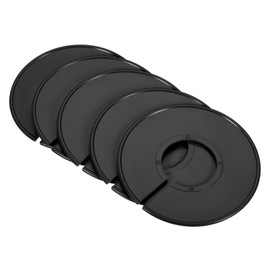 PATIKIL Clothes Dividers 10 Pcs Size Dividers Blank Clothes Rack Reusable Wardrobe Round Hanger Separator Black
