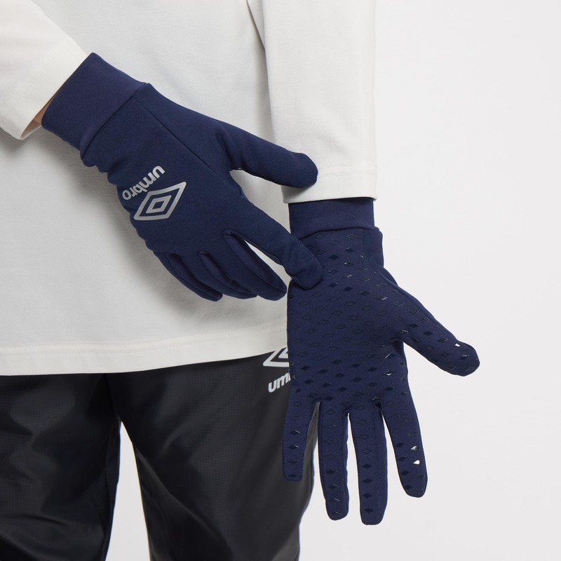 Umbro UF5FGV03J_NVSL_F Junior Field Player Gloves
