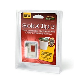 SoloClip 2 - Compatible with Keurig Original & 2.0 Brewing Systems and Plus Models - No Sticker Needed