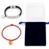 Oneress Men's PU Leather Faith Bracelet, Religious Scripture Bracelets With