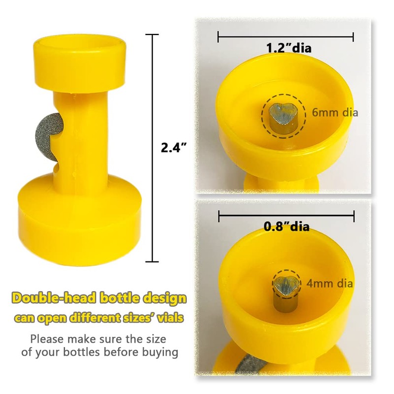 SunMelt Ampoule Vial Bottle Opener, Double-Head Decapper Nursing Cutter Operation
