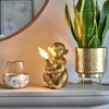 MiniSun Modern Metallic Gold Painted Baby Monkey Design Table Lamp