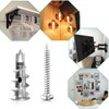 Mbsomnus 60pcs Heavy Duty Plasterboard Fixings Plasterboard Wall Plug with