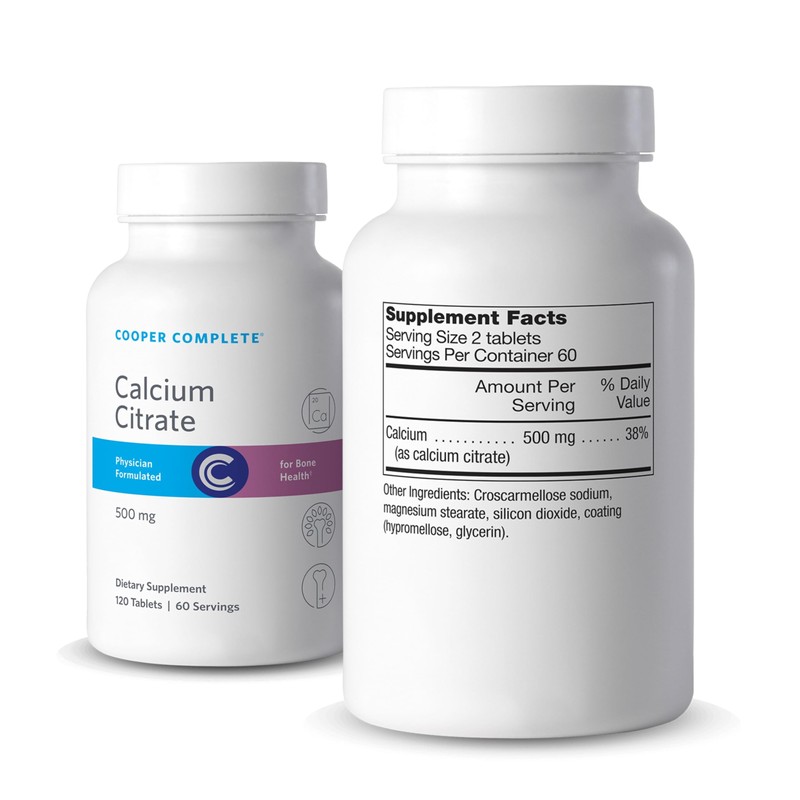 Cooper Complete - Calcium Citrate Supplement - 500 mg -