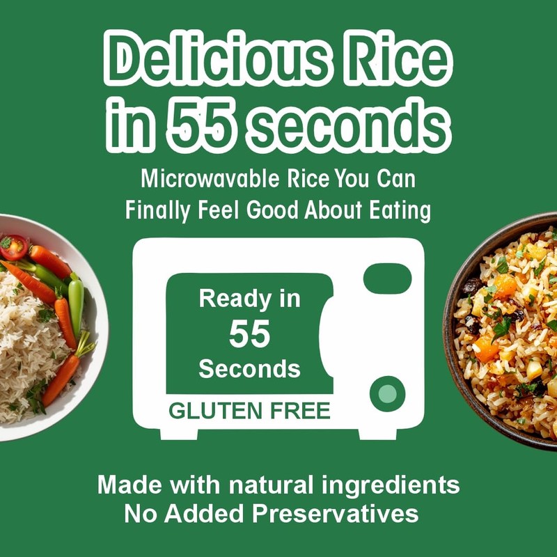 Eat Regal Jasmine Rice Cups, Gluten-Free, Microwavable, Ready in 60