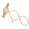3pcs Women Watch Bracelet Set Gillter Elegant Hypoallergenic Waterproof Quartz