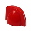 FLEOR 6pcs Red Plastic Guitar Amp Knobs Chicken Head Style