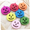 SEWACC DIY Wooden Buttons Set 100 Pcs Pumpkin Shape Colorful