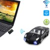 Jinfili mouse inalámbrico para coche deportivo de 2,4 GHz, óptico,