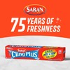 Saran Cling Plus Clear Plastic Wrap, Food Storage, Easy Dispense,