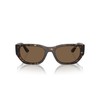 Vogue Eyewear Woman Sunglasses Dark Havana Frame, Dark Brown Lenses,